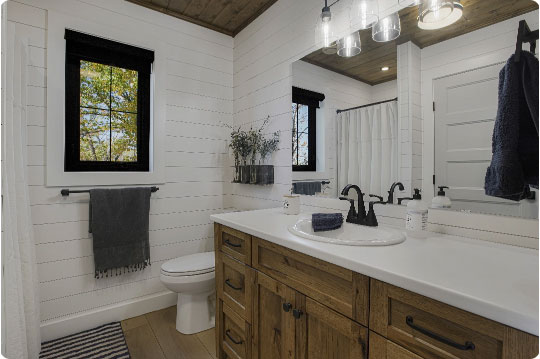 A well-designed bathroom